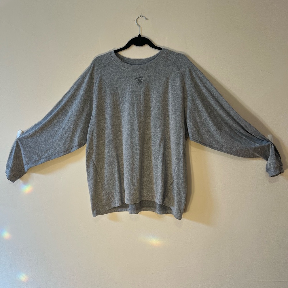 Men’s Grey Dry Fit NFL Long Sleeve Shirt – XL